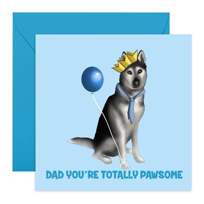Dad You're Totally Pawsome Card | Eco-Friendly, Made in UK