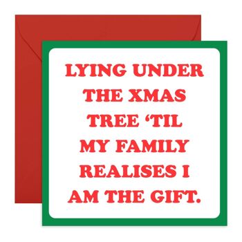 Je suis la carte de Noël cadeau | Respectueux de l'environnement, fabriqué au Royaume-Uni 1