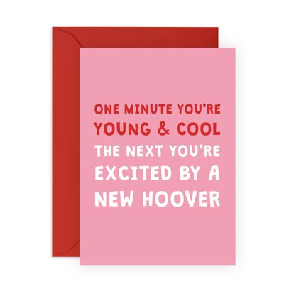 Excited By A New Hoover Funny Card | Eco-Friendly, UK made