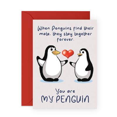 usted es mi tarjeta linda del pingüino de <br> Agrega Estilo A Su Móvil! Respetuoso con el medio ambiente, fabricado en el Reino Unido.