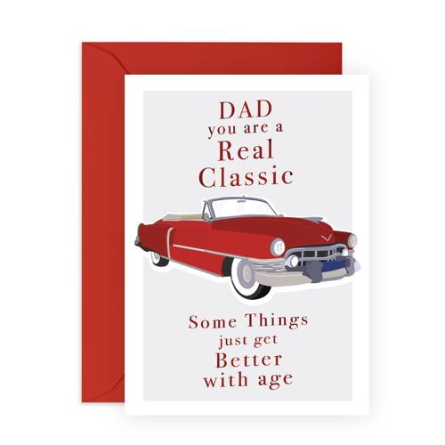 Dad You're A Real Classic Card | Eco-Friendly, Made in UK