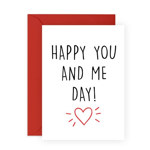 Happy You And Me Day Cute Card | Eco-Friendly, Made in UK