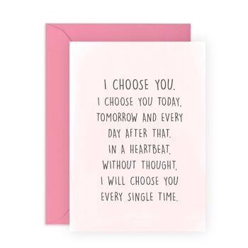 Je vous choisis Love Card | Respectueux de l'environnement, fabriqué au Royaume-Uni 1