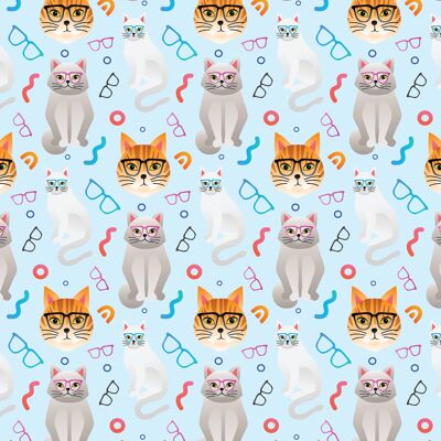 Smart Cats Wrapping Paper | Recyclable, Made in UK