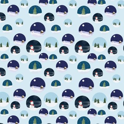 Festive Scenes Wrapping Paper | Recyclable, Made in UK