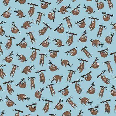 Sloth Wrapping Paper | Recyclable, Made in UK
