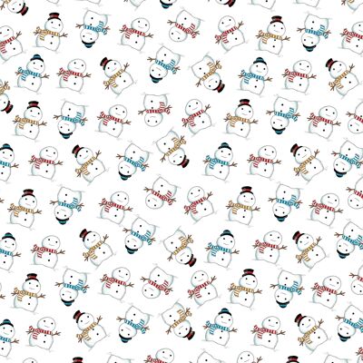 Snowman Wrapping Paper | Recyclable, Made in UK
