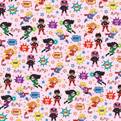 Carta da regalo Super ragazze | Riciclabile, prodotto nel Regno Unito