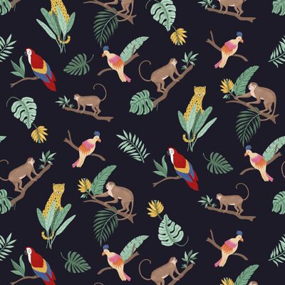 Jungle Cartoon Wrapping Paper | Recyclable, Made in UK