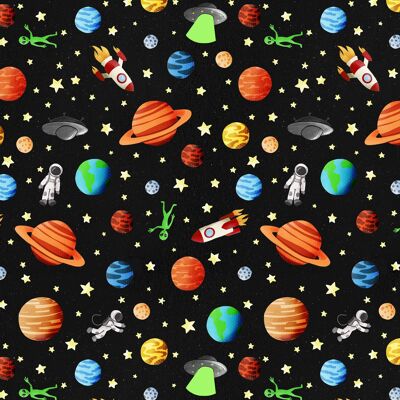 Space Expedition Wrapping Paper | Recyclable, Made in UK