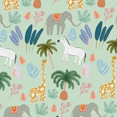 Pretty Animals Wrapping Paper | Recyclable, Made in UK