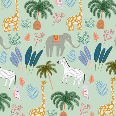 Pretty Animals Wrapping Paper | Recyclable, Made in UK