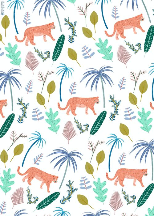Abstract Jungle Wrapping Paper | Recyclable, Made in UK