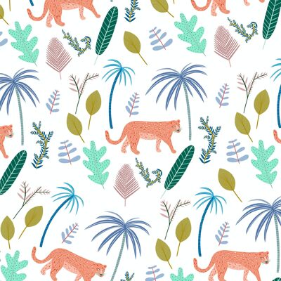 Papier cadeau jungle abstraite | Recyclable, fabriqué au Royaume-Uni