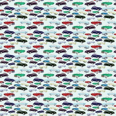 Vintage Cars Wrapping Paper | Recyclable, Made in UK