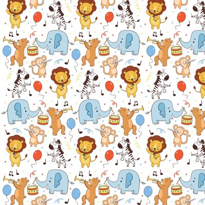 Circus Party Wrapping Paper | Recyclable, Made in UK
