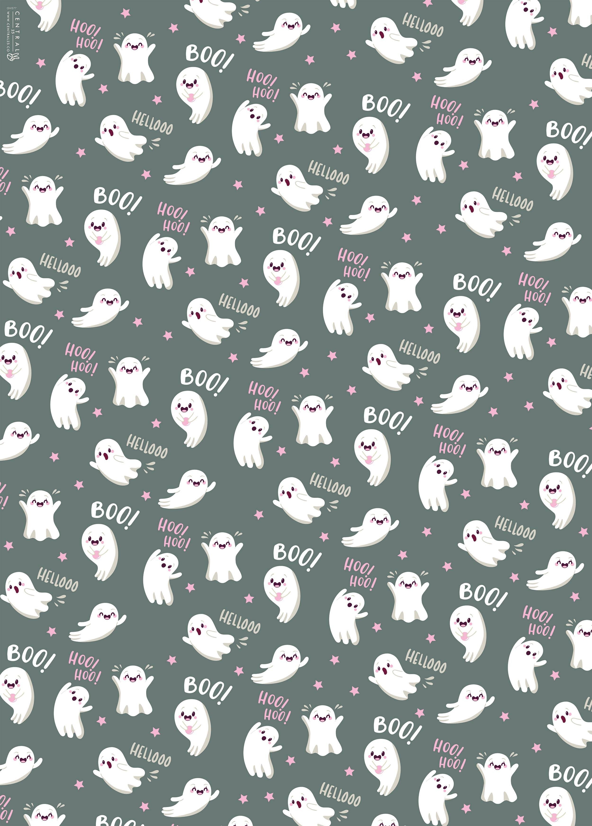 Carta da regalo fantasma carina | Riciclabile, prodotto nel Regno Unito