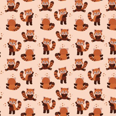 Red Panda Wrapping Paper | Recyclable, Made in UK