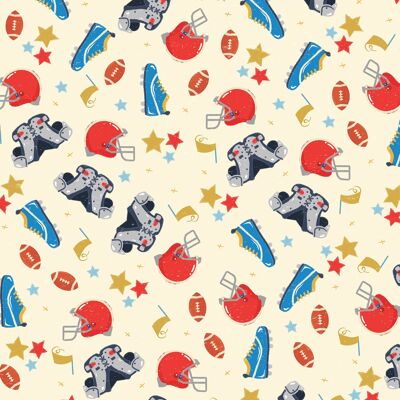 American Football Wrapping Paper | Recyclable, Made in UK