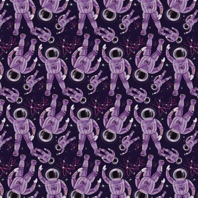 Spaceman Wrapping Paper | Recyclable, Made in UK