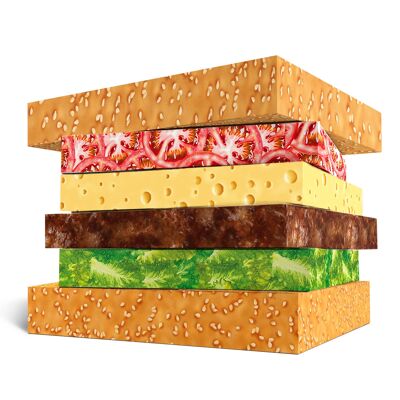 Carta da regalo per hamburger | Riciclabile, prodotto nel Regno Unito
