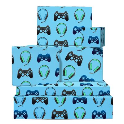 Gamer Wrapping Paper | Recyclable, Made in UK