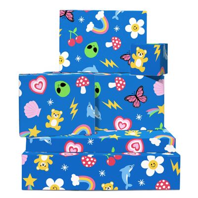 Trendy Icons Wrapping Paper | Recyclable, Made in UK