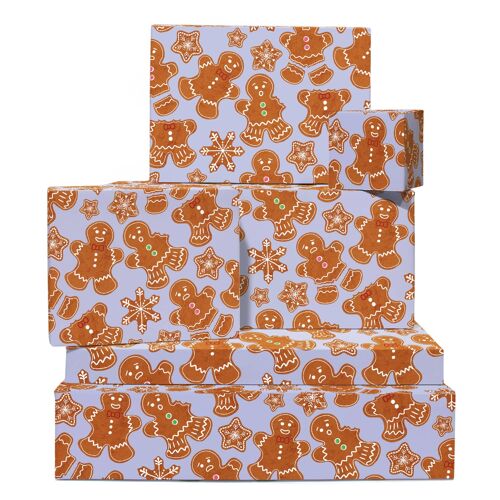 Gingerbread Wrapping Paper | Recyclable, Made in UK