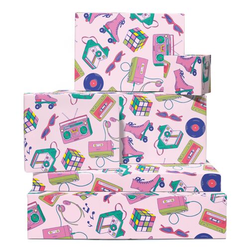 Retro Wrapping Paper | Recyclable, Made in UK
