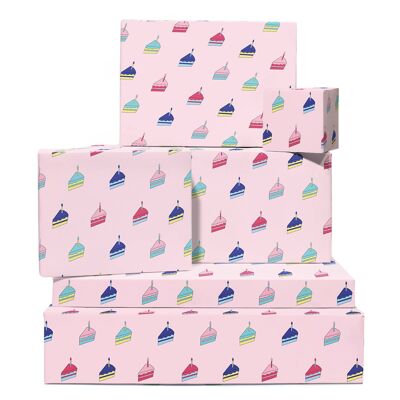Cake Slices Wrapping Paper | Recyclable, Made in UK