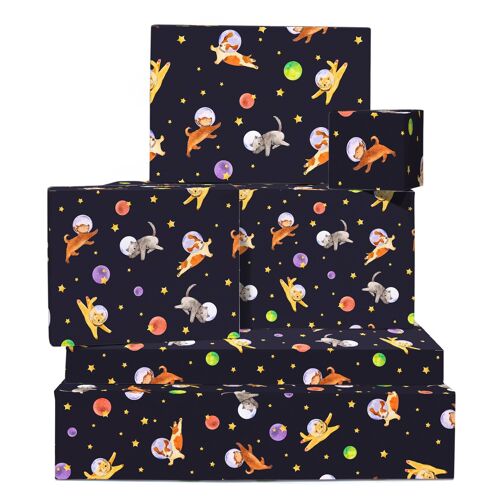 Space Animals Wrapping Paper | Recyclable, Made in UK