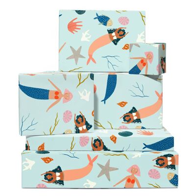 Mermaids Wrapping Paper | Recyclable, Made in UK