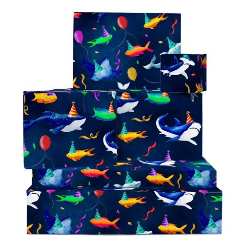 Party Under The Sea Wrapping Paper | Recyclable, Made in UK
