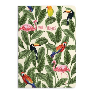 Wild Ideas Tropical Birds Notizbuch, Tagebuch | Umweltfreundlich