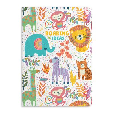 Carnet d'idées rugissantes, journal ligné | Respectueux de la nature