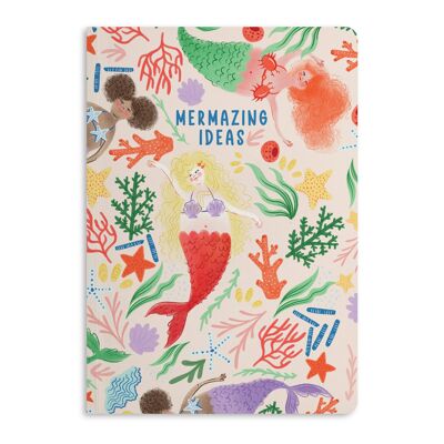 Mermazing Ideas Notebook, diario rayado | Respetuoso del medio ambiente
