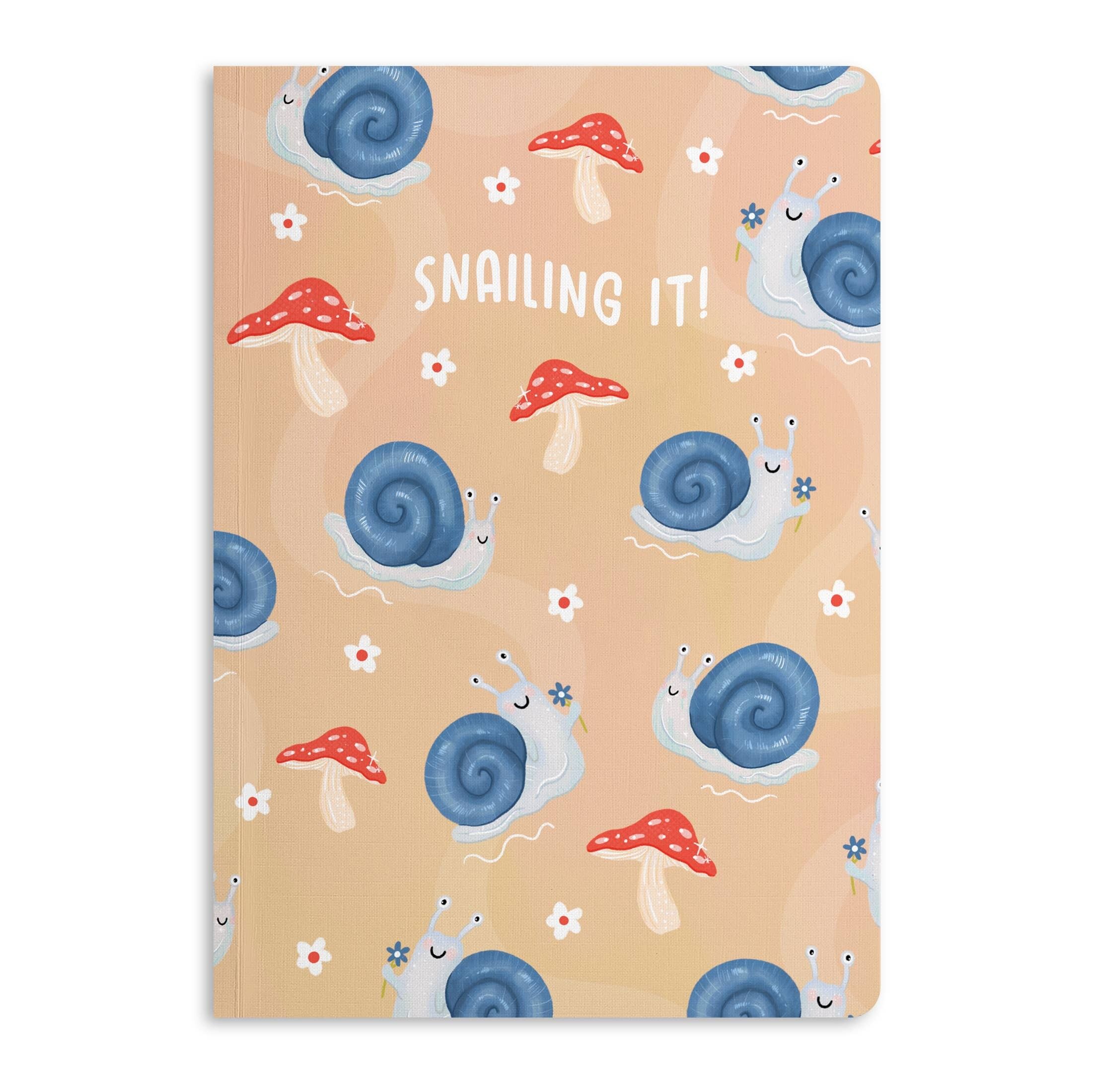 Snailing It Notebook, Diario a righe | Ecologico