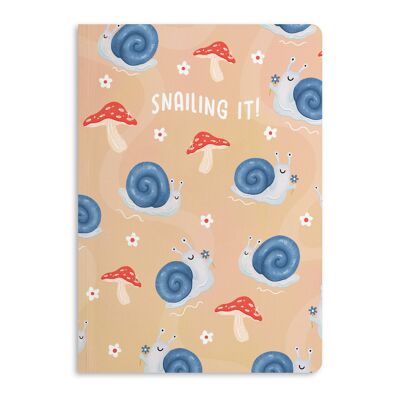 Snailing It Notebook, Ruled Journal | Eco-Friendly