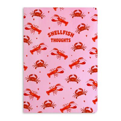 Carnet de pensées sur les crustacés, journal ligné | Respectueux de la nature