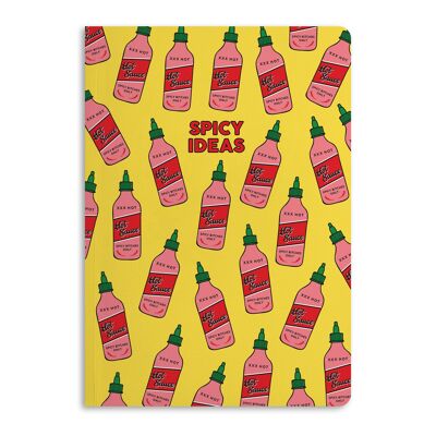 Spicy Ideas Notebook, Ruled Journal | Eco-Friendly