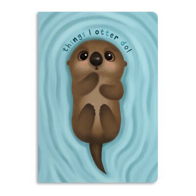 Chose que je fais Otter, carnet Ollie Otter | Respectueux de la nature