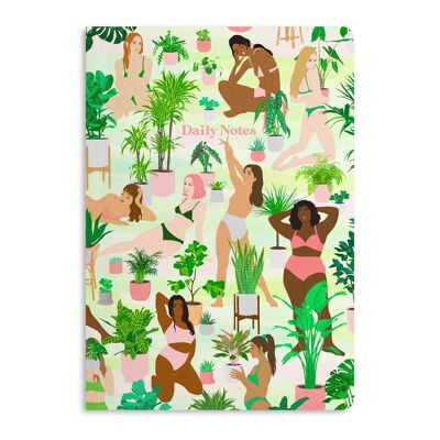Daily Notes Women & Plants Notebook, Journal | Eco-Friendly