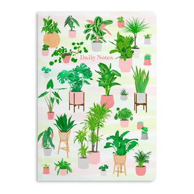 Cuaderno de notas diarias de plantas, diario rayado | Ecológico 1