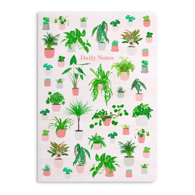 Cuaderno de notas diarias de plantas, diario rayado | Ecológico 2
