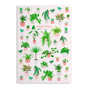 Carnet de plantes Notes quotidiennes, Journal ligné | Écologique 2 1