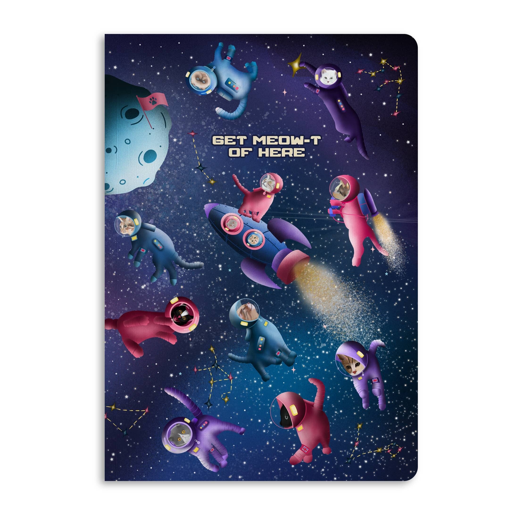Ottieni Meow-t Of Here Notebook, Diario governato | Ecologico