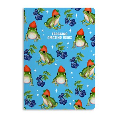 Cuaderno de ideas asombrosas de Frogging, diario | Respetuoso del medio ambiente