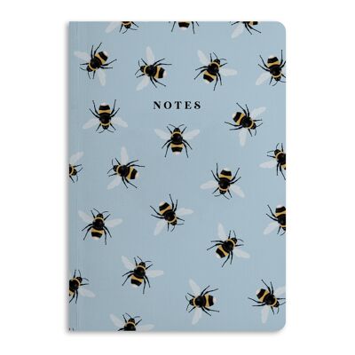 Cuaderno de notas Busy Bee, diario rayado | Respetuoso del medio ambiente