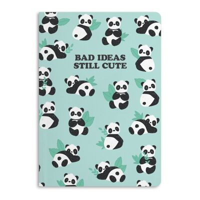 Bad Ideas Still Cute Notebook, Diario rayado | Respetuoso del medio ambiente