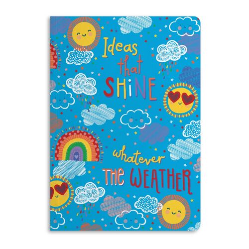 Ideas That Shine Notebook, Ruled Journal | Eco-Friendly